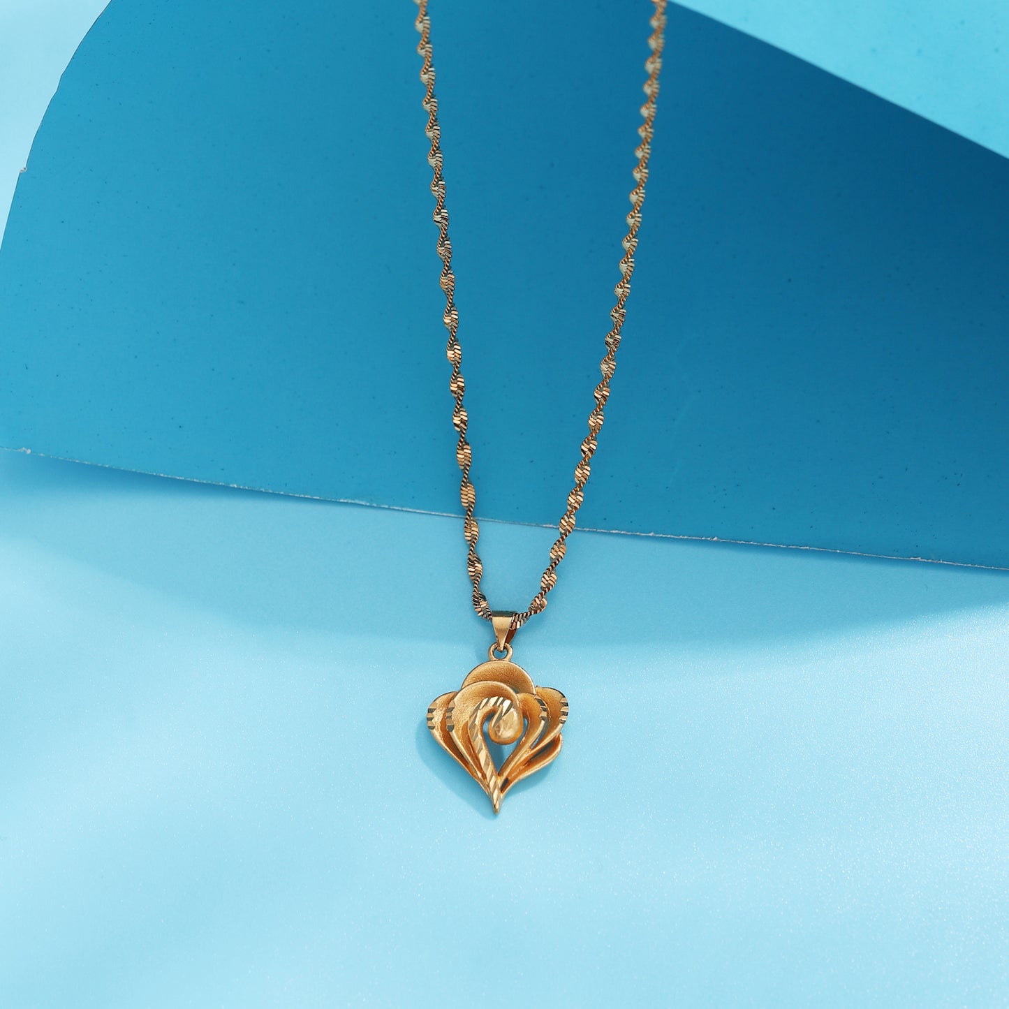 Auspicious Clouds Golden Pendant Necklace