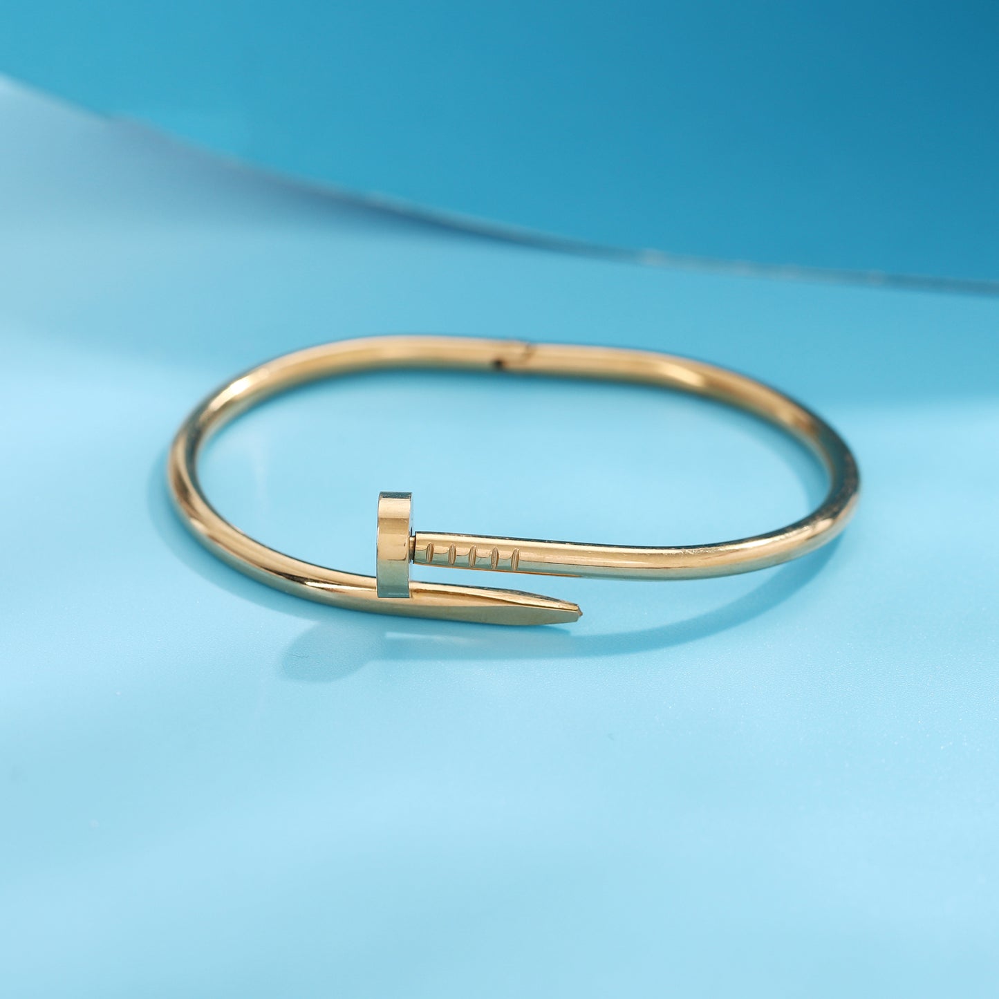 Minimalist Gold Nail Bangle