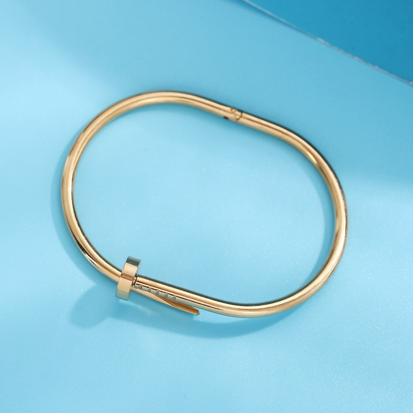 Minimalist Gold Nail Bangle