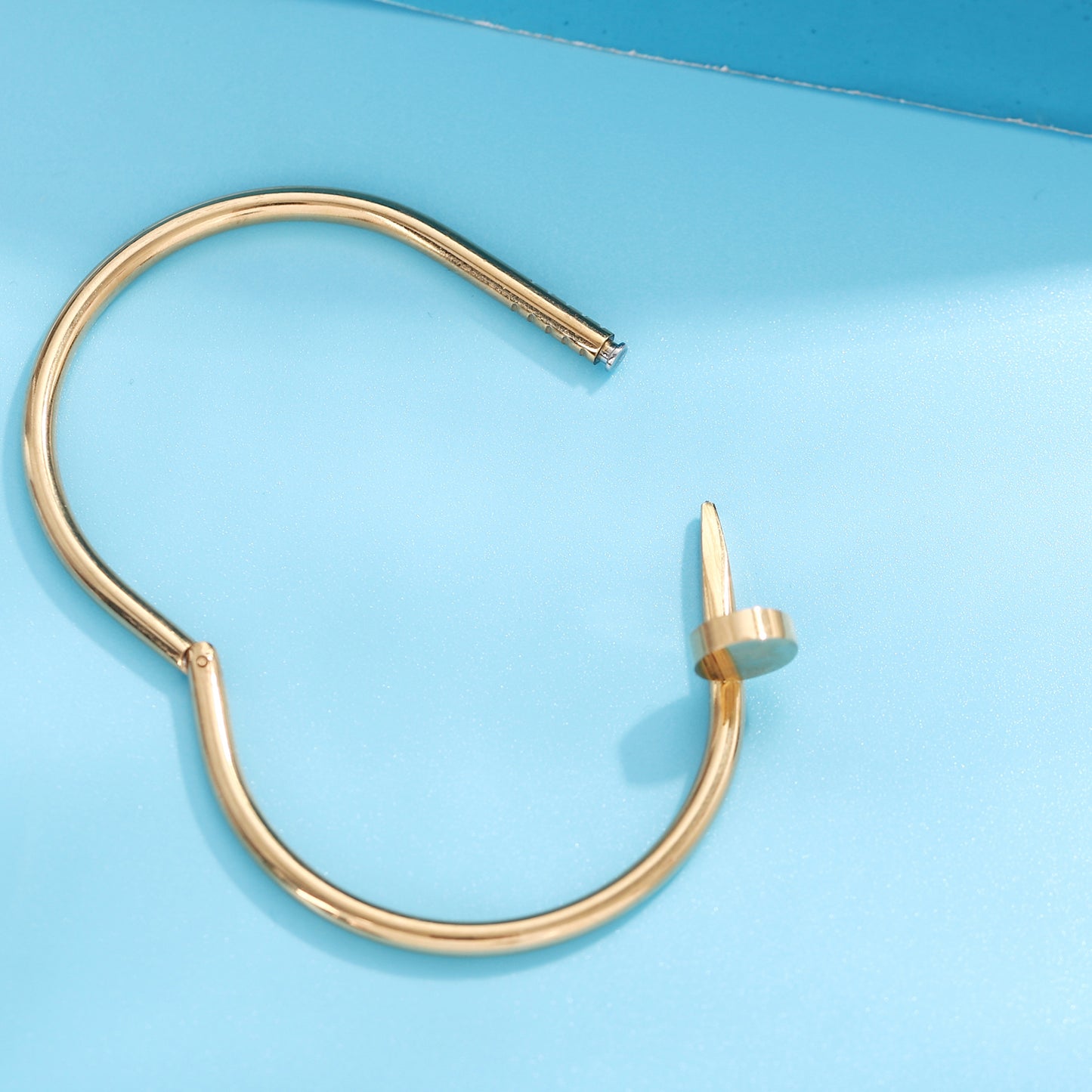 Minimalist Gold Nail Bangle