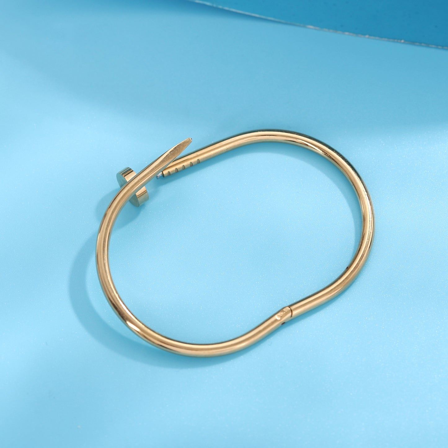 Minimalist Gold Nail Bangle